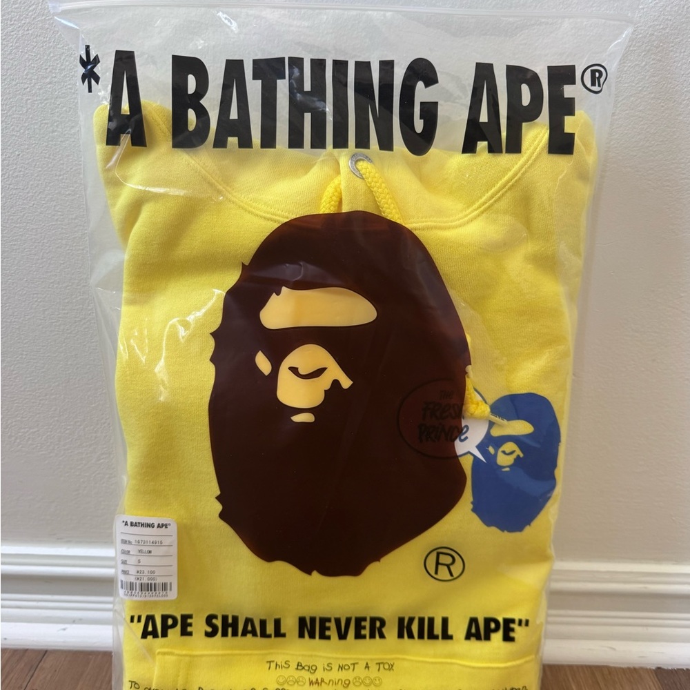 A Bathing Ape Yellow Ape Head Hoodie